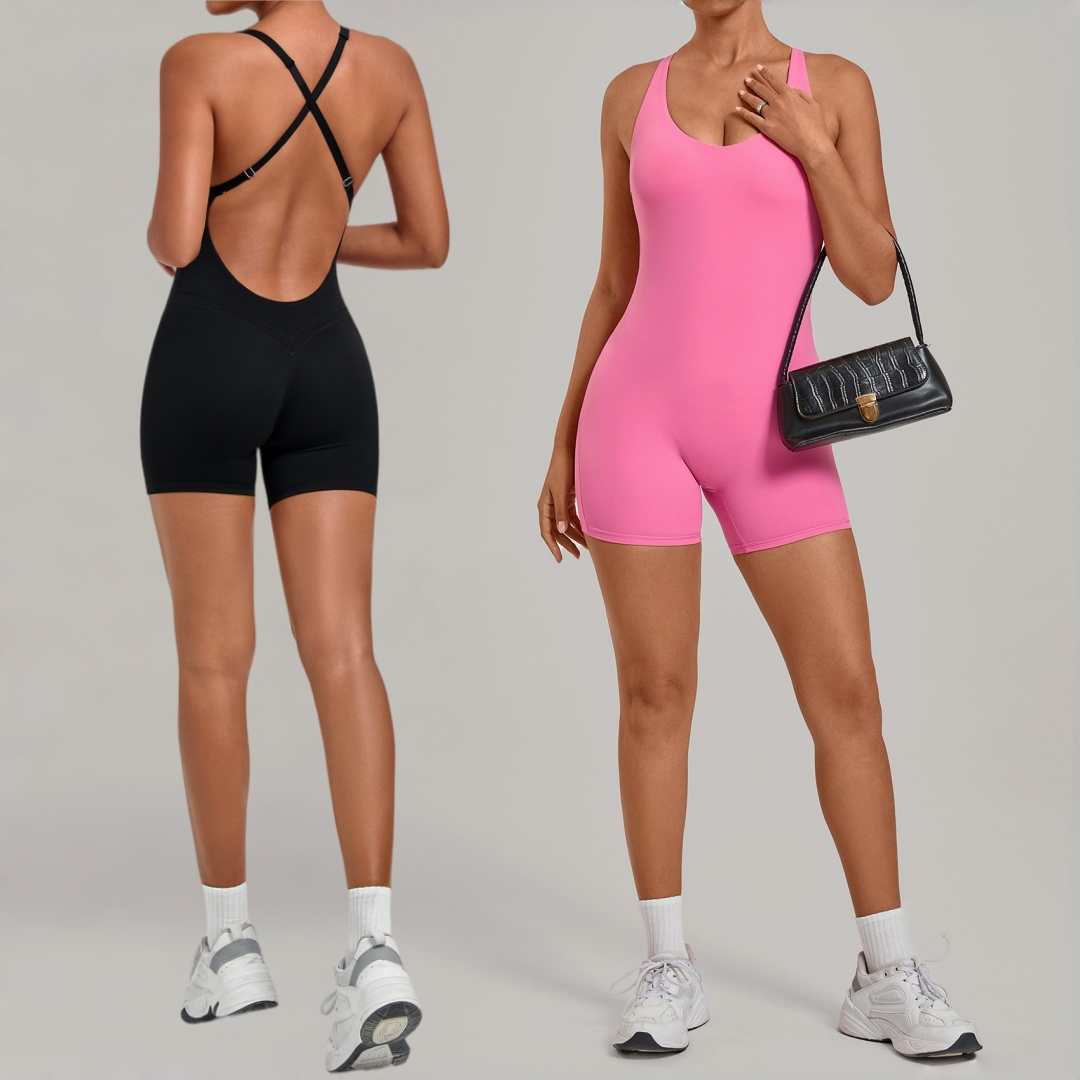 Pilates Yoga One - Women's Seamless Yoga Jumpsuit Sports Fitness