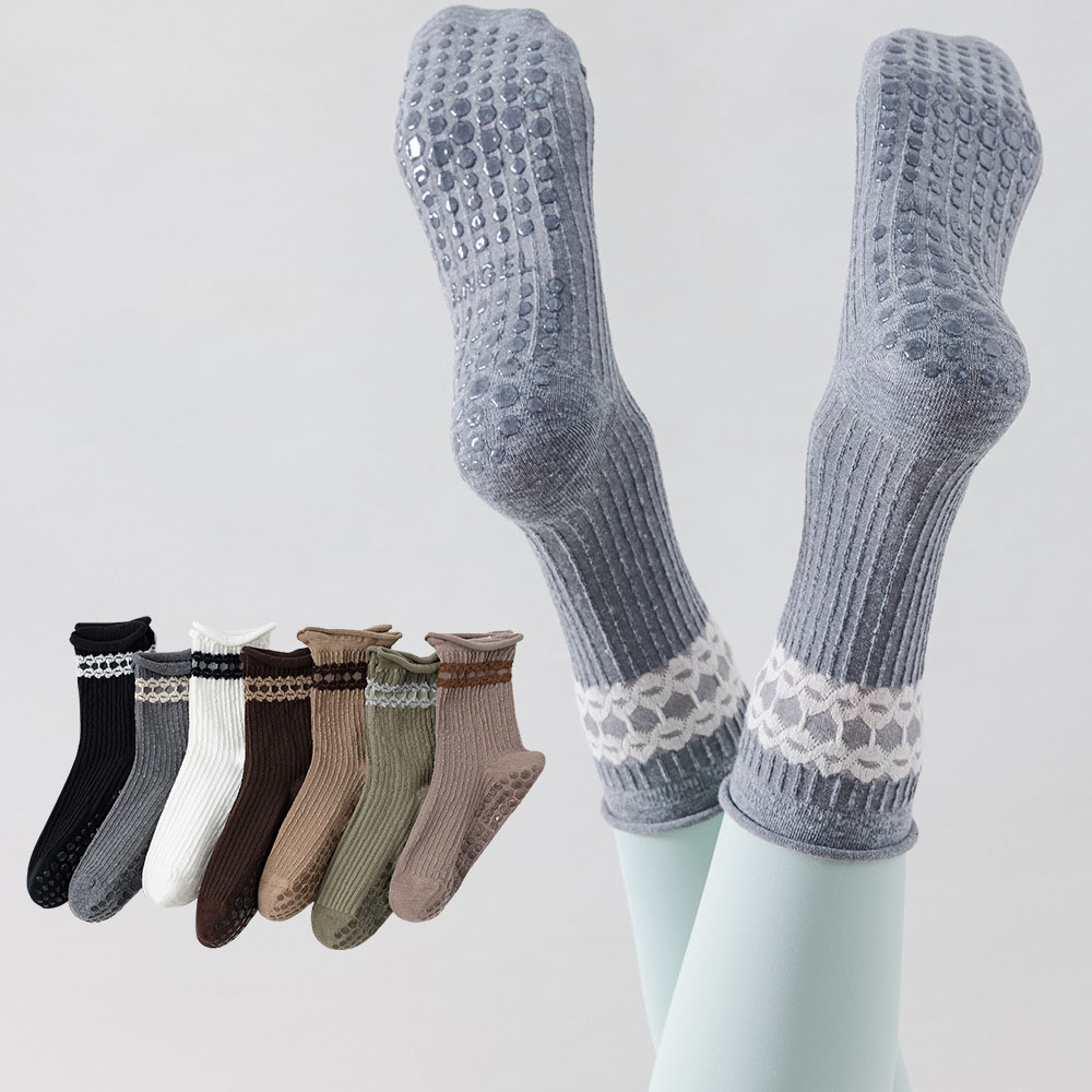 Yoga Socks Women Cotton Roll-e - Medias Para Pilates Y Yoga review and price