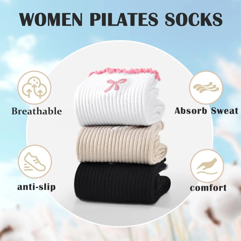 Professional Yoga Socks, Cotto - Pilates & Yoga Vida review and price