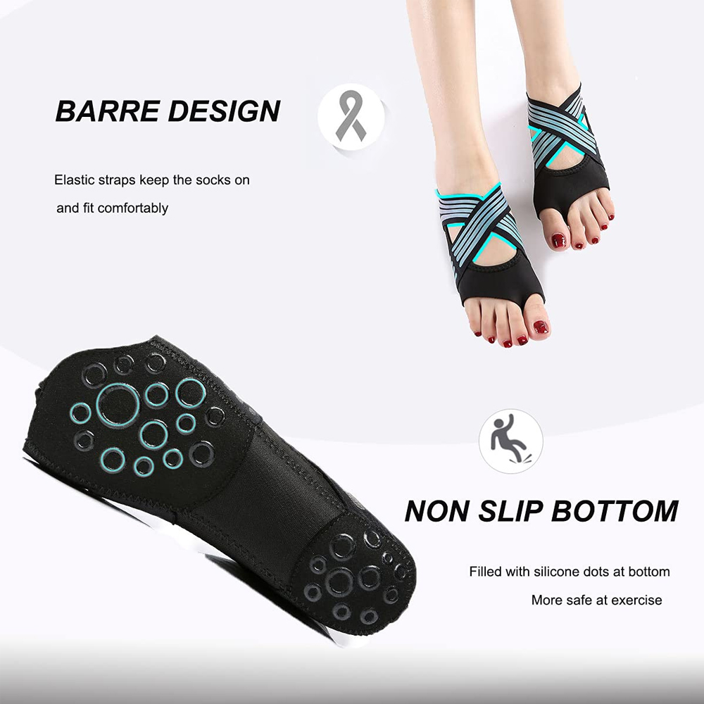 1Pair Women Non-Slip Toeless G - Medias Para Pilates Y Yoga review and price