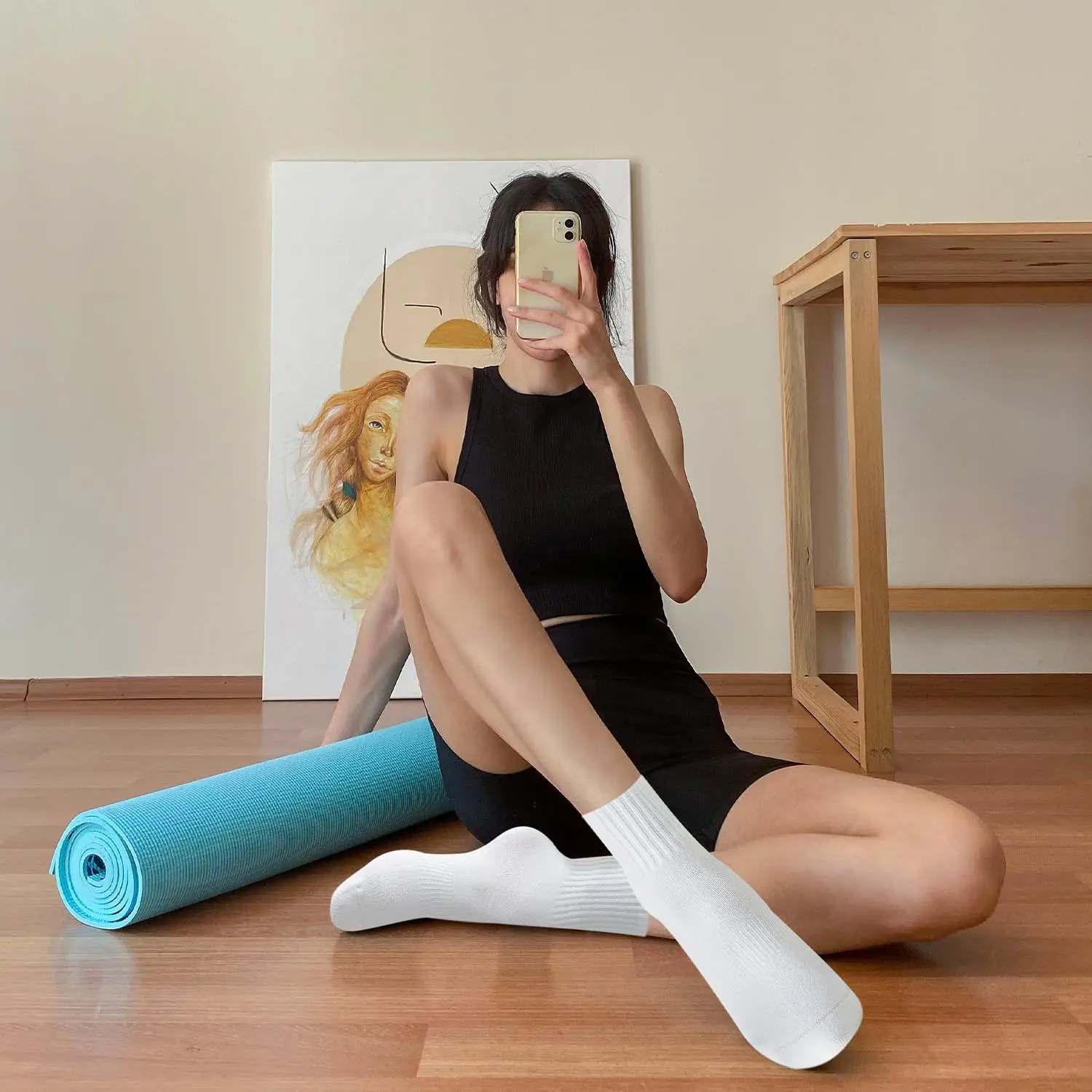 4 pairs of women's yoga socks, - Pilates & Yoga Vida review and price